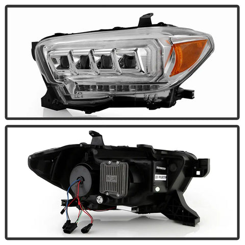 Spyder Auto 5088369 (Spyder Apex) Multi-Beam High-Power LED Module Equipped Headlights - Chrome