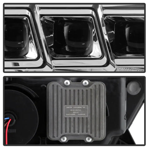 Spyder Auto 5088369 (Spyder Apex) Multi-Beam High-Power LED Module Equipped Headlights - Chrome