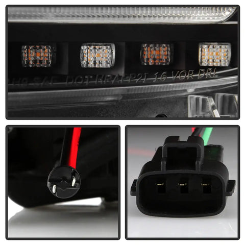 Spyder Auto 5088376 (Spyder Apex) Multi-Beam High-Power LED Module Equipped Headlights - Black