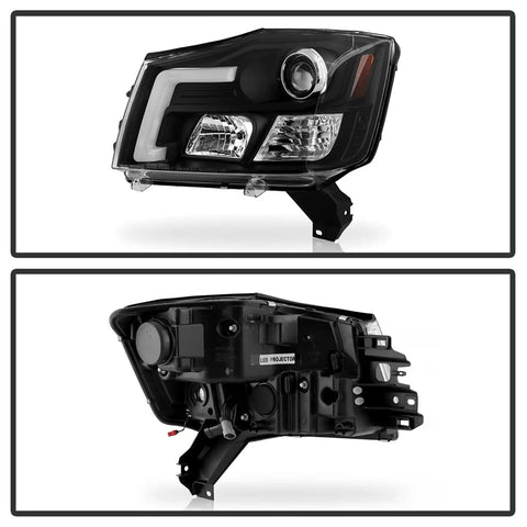 Spyder Auto 5088406 (Spyder Platinum) High-Power LED Module ( Low Beam ) Equipped Headlights - Black