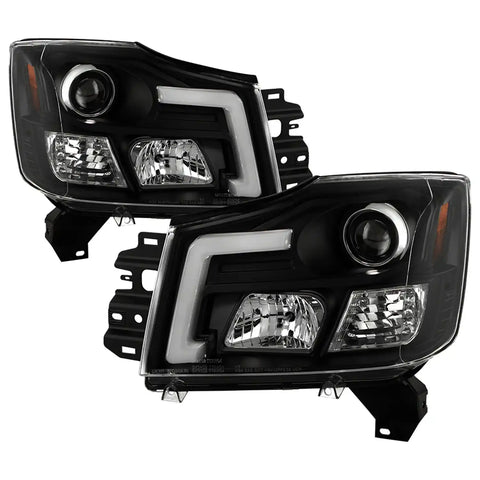 Spyder Auto 5088406 (Spyder Platinum) High-Power LED Module ( Low Beam ) Equipped Headlights - Black