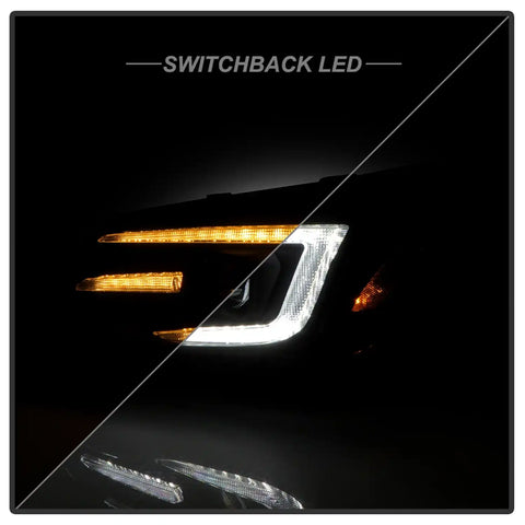 Spyder Auto 5088444 (Spyder Signature) Headlights - Sequential LED Turn Signal Black