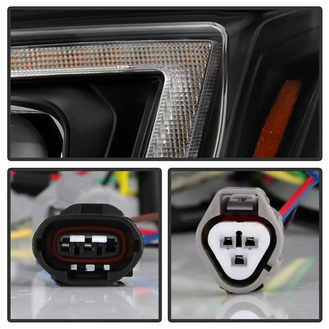 Spyder Auto 5088451 (Spyder Signature) Headlights - Sequential LED Turn Signal Black