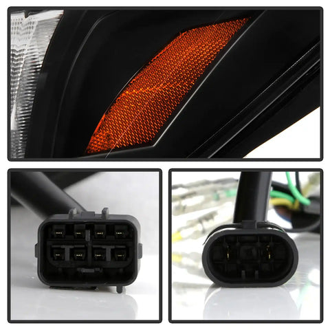 Spyder Auto 5088451 (Spyder Signature) Headlights - Sequential LED Turn Signal Black