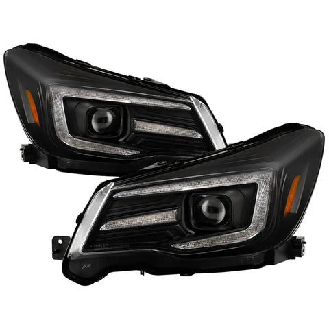 Spyder Auto 5088451 (Spyder Signature) Headlights - Sequential LED Turn Signal Black