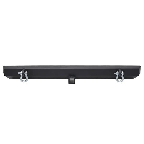 Paramount Automotive 51-0008 - Classic Rear Bumper w/ D-Ringss & 2" Inch Receiver Black