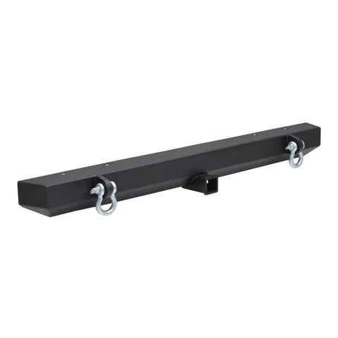 Paramount Automotive 51-0008 - Classic Rear Bumper w/ D-Ringss & 2" Inch Receiver Black