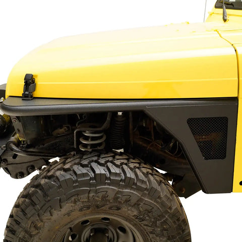 Paramount Automotive 51-0041 - 97-06 Jeep Wrangler TJ Steel Front Fender w/ Mesh Insert