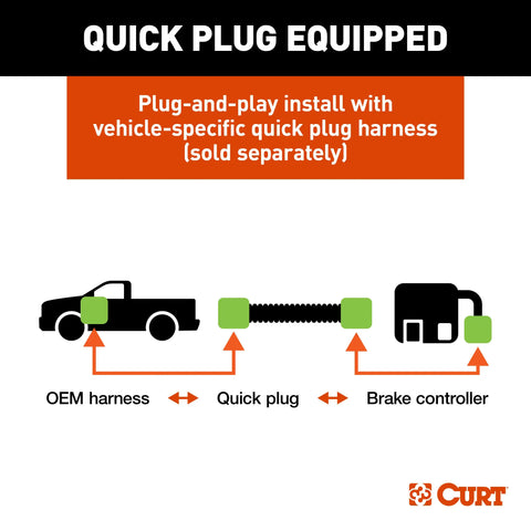 CURT 51116 - Trailer Brake Controller Venturer Time-Based For 2 to 6 Trailer Brakes