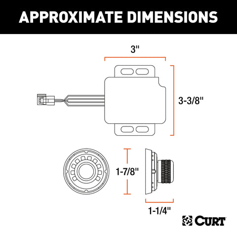 CURT 51170 - Spectrum Integrated Proportional Trailer Brake Controller