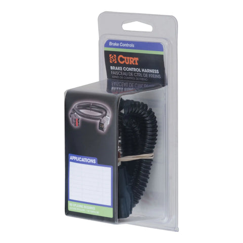CURT 51439 - Trailer Brake Controller Harness Select Dodge Ram 1500 2500 3500 (Packaged)