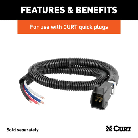 CURT 51500 - Electric Trailer Brake Controller Wiring Kit