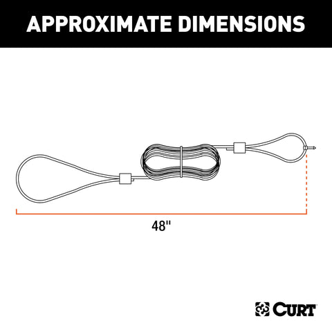CURT 52020 - Replacement Trailer Breakaway Switch Lanyard