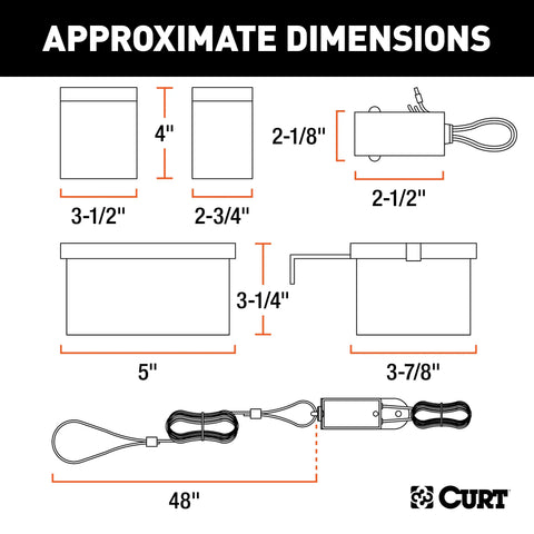 CURT 52028 - Soft-Trac 2 Breakaway Kit with Charger