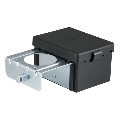 CURT 52029 - 5in. x 3-1/4in. 3-7/8in. Lockable Breakaway Battery Case with Metal Bracket