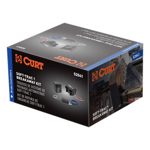 CURT 52041 - Soft-Trac 1 Trailer Breakaway Switch Kit System with Battery
