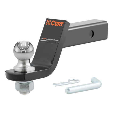 CURT 45055 Loaded Ball Mount with 1-7/8 (2 Shank, 3,500 lbs., 4 Drop)