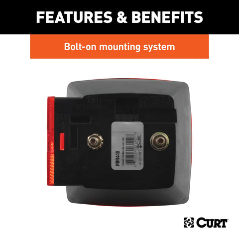 CURT 53440 - Passenger-Side Combination Replacement Trailer Light Stop Tail Turn