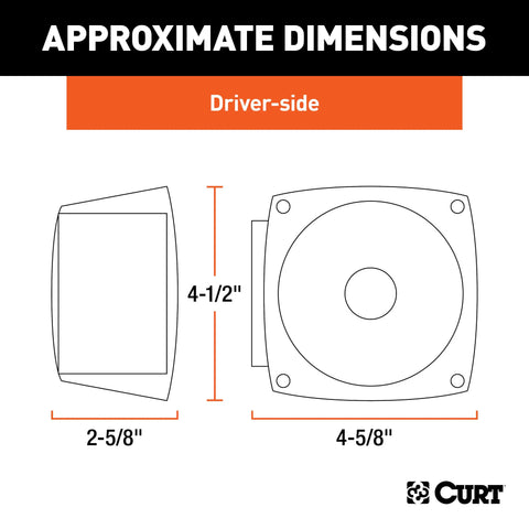 CURT 53441 - Driver-Side Combination Replacement Trailer Light Stop Tail Turn