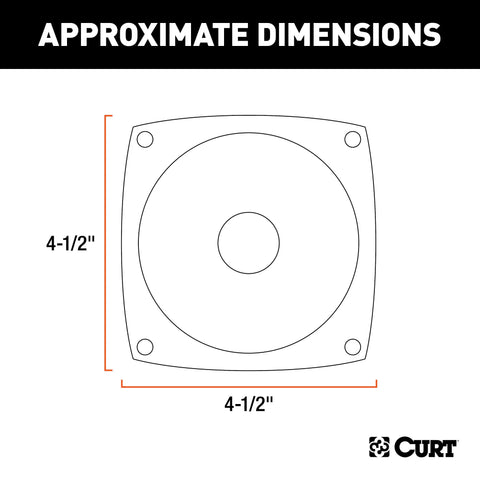CURT 53445 - Replacement Red Combination Trailer Light Lens