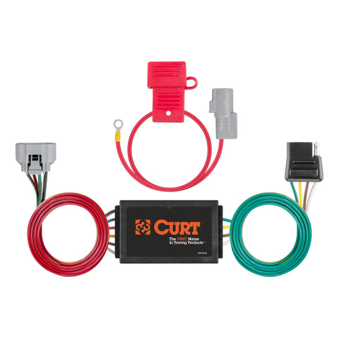 CURT 55367 - Custom 4-Flat Select Toyota Tundra OEM Tow Package Required