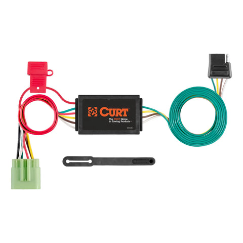 CURT 55369 - Custom 4-Flat Select Jeep Grand Cherokee OEM Tow Package Required