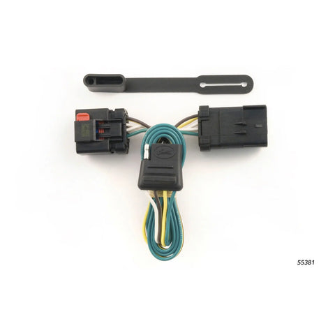 CURT 55381 - Custom Wiring 4-Flat Select Chrysler Dodge Jeep Mitsubishi with Tow Package