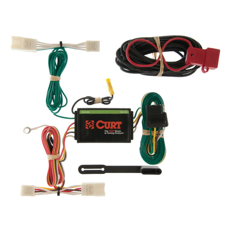 CURT 55400 - Custom Wiring 4-Way Flat Select Toyota Highlander Hyundai Azera Sedan V6