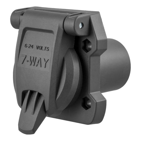 CURT 55416 - Heavy-Duty Replacement OE 7-Way RV Blade Socket (Plugs into USCAR)