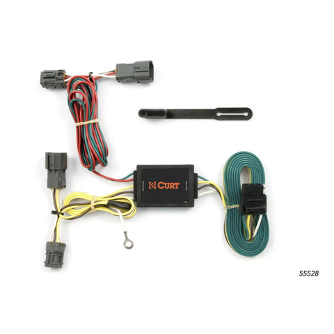 CURT 55528 - Custom Wiring Harness 4-Way Flat Output Select Hyundai Tucson