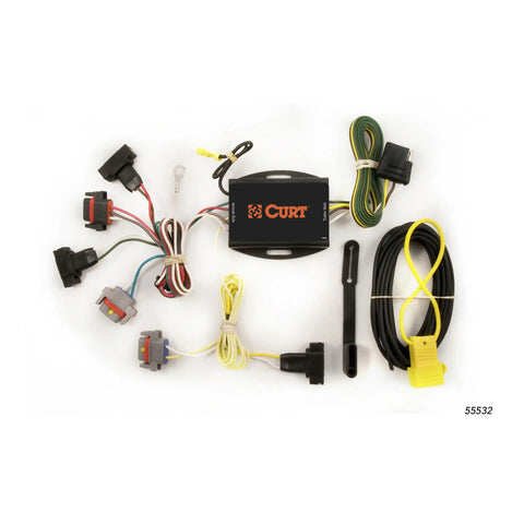 CURT 55532 - Custom Wiring Harness 4-Way Flat Output Select Chrysler PT Cruiser