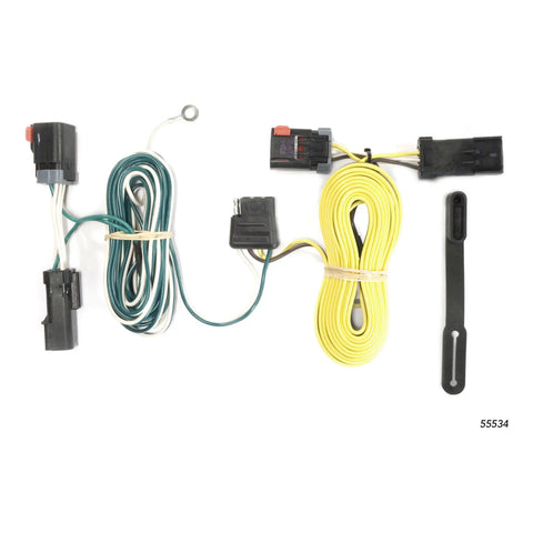 CURT 55534 - Custom Wiring 4-Way Flat Output Select Chrysler 300 Dodge Charger Challenger