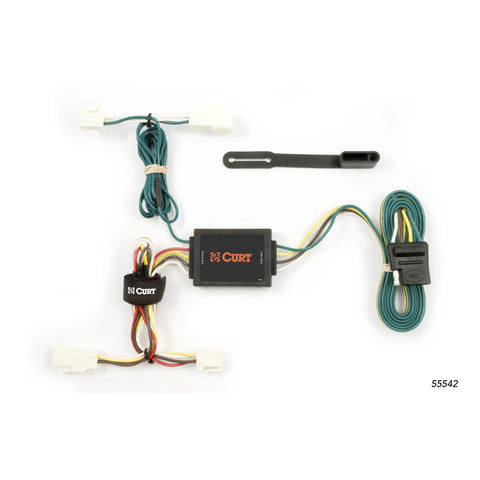 CURT 55542 - Custom Wiring Harness 4-Way Flat Output Select Toyota Corolla Sedan