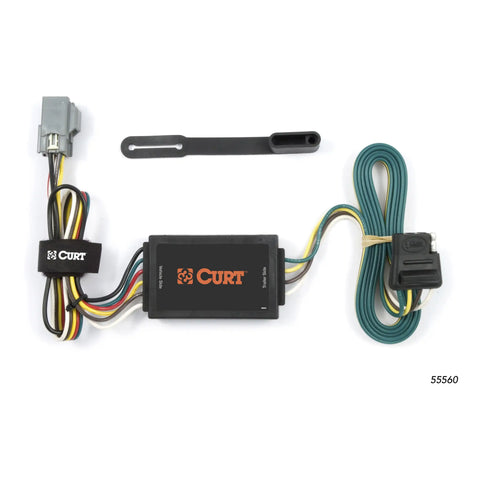 CURT 55560 - Custom 4-Flat Select Chevy Equinox Pontiac Torrent OEM Tow Package Required