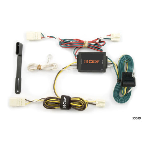 CURT 55580 - Custom Wiring Harness 4-Way Flat Output Select Toyota Sienna