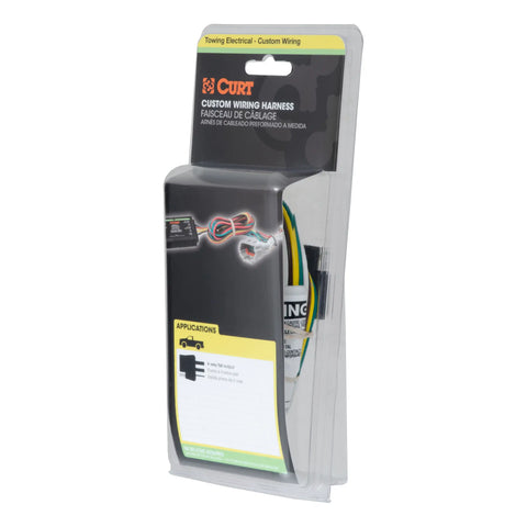 CURT 56009 - Custom Wiring Harness 4-Way Flat Output Select Jeep Grand Cherokee