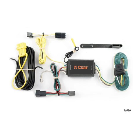 CURT 56026 - Custom Wiring Harness 4-Way Flat Output Select Saturn Vue Chevrolet Captiva