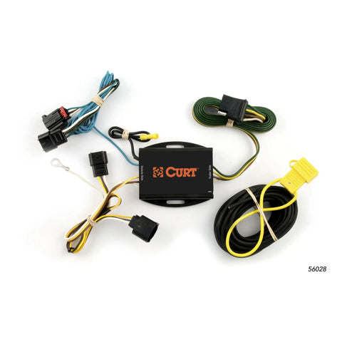 CURT 56028 - Custom Wiring Harness 4-Way Flat Output Select Dodge Avenger