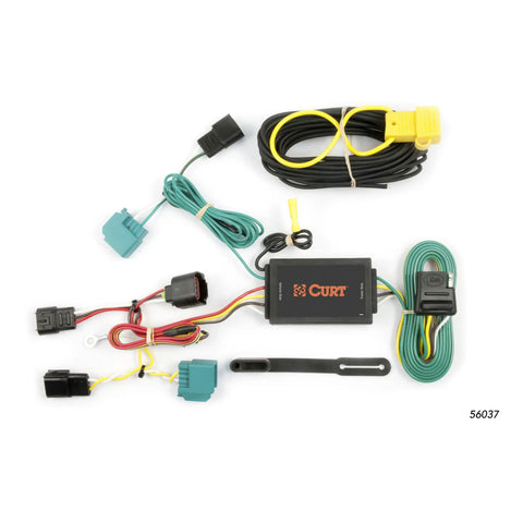 CURT 56037 - Custom Wiring Harness 4-Way Flat Output Select Dodge Journey