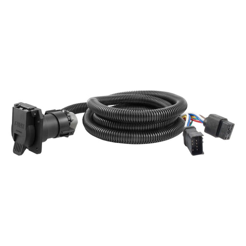 CURT 56071 - 7ft. Custom Wiring Extension Harness (Adds 7-Way RV Blade to Truck Bed)