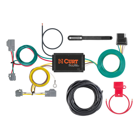 CURT 56138 - Custom Wiring Harness 4-Way Flat Output Select Ford Focus Sedan