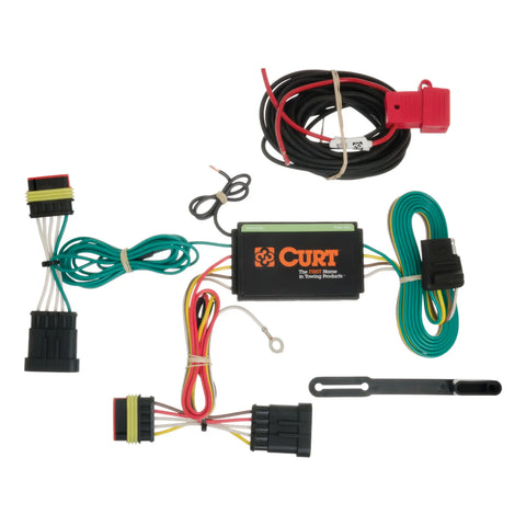 CURT 56174 - Custom Wiring Harness 4-Way Flat Output Select Fiat 500