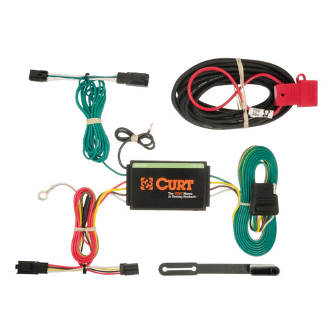 CURT 56176 - Custom Wiring Harness 4-Way Flat Output Select Chevrolet Malibu
