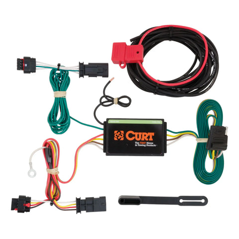 CURT 56181 - Custom Wiring Harness 4-Way Flat Output Select Chevrolet Traverse