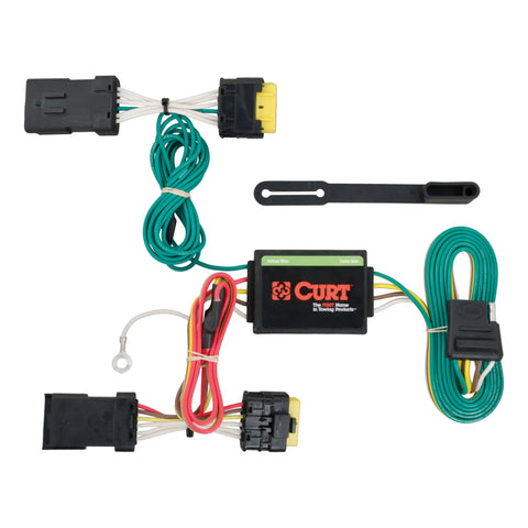 CURT 56185 - Custom Wiring 4-Way Flat Select Nissan Versa Sedan without LED Taillights