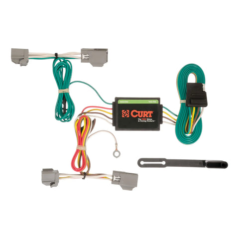CURT 56191 - Custom Wiring Harness 4-Way Flat Output Select Ford Fiesta Hatchback