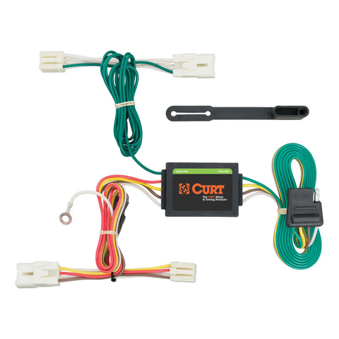 CURT 56254 - Custom Wiring Harness 4-Way Flat Output Select Hyundai Accent Hatchback