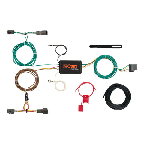CURT 56256 - Custom Wiring Harness 4-Way Flat Output Select Kia Sorento