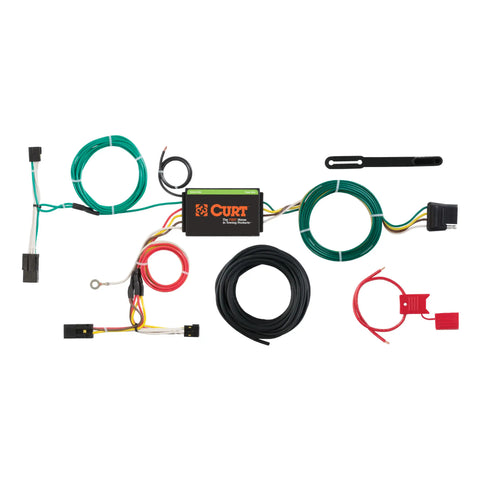 CURT 56257 - Custom Wiring Harness 4-Way Flat Output Select Chevrolet Captiva Sport