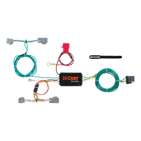 CURT 56285 - Custom Wiring Harness 4-Way Flat Output Select Volvo XC90